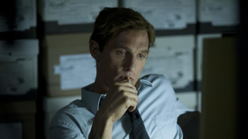 Following a lead: Matthew McConaughey as Rust Cohle. Photograph: HBO