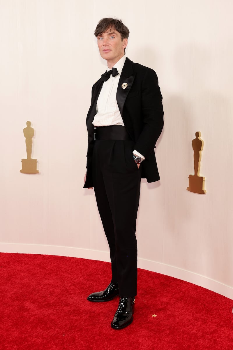 Cillian Murphy in Atelier Versace. Photograph:Arturo Holmes/Getty Images