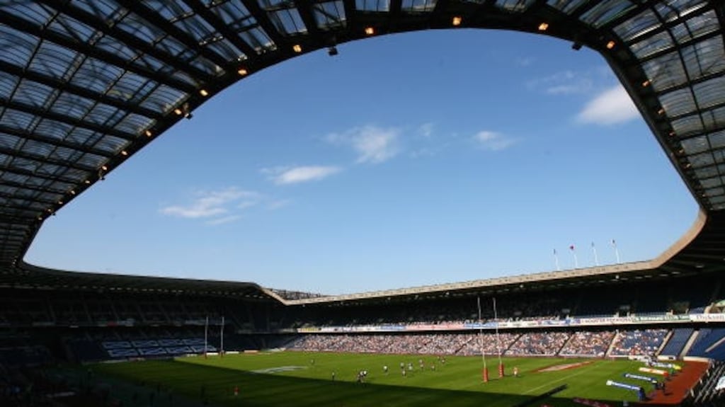 Murrayfield will host the British and Irish Lions’ clash with Japan, with the biggest rugby crowd in the UK in attendance since the 2020 Six Nations. File photograph: Alex Livesey/Getty Images