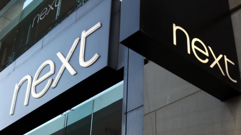 Next posted an increase in first-half profit but was reliant on a strong performance from its internet business to offset sales falls in traditional stores
