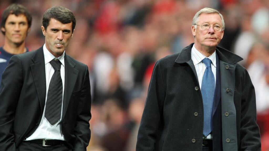 Roy Keane and Alex Ferguson have fallen out since their days at Old Trafford together. Photograph: Andrew Yates/AFP/Getty Images