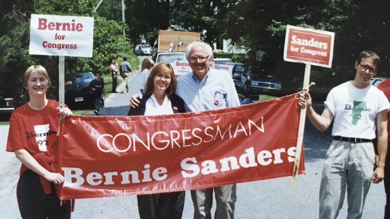 Political couple: Jane and Bernie Sanders campaigning in 1992. Photograph: Bernie Sanders Campaign