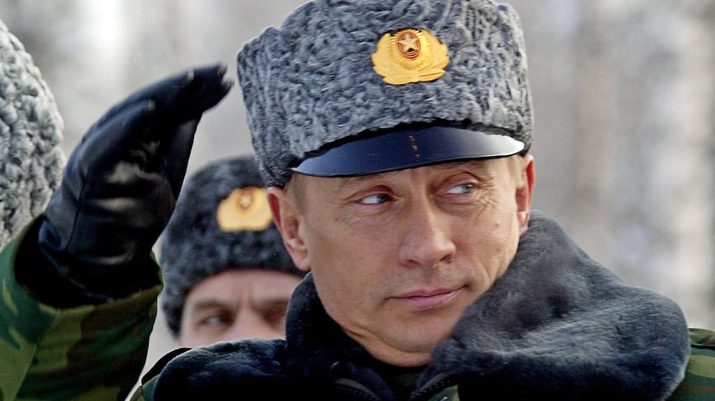 Growing  belligerence: Russian president Vladimir Putin.  Photograph: Maxim Marmur/AFP/Getty