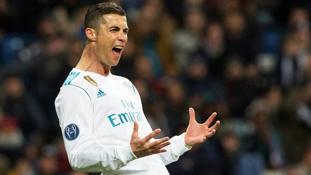 Real Madrid’s Portuguese striker Cristiano Ronaldo has been named winner of the 2017 Ballon d’Or. Photograph: Javier Lizon/EPA