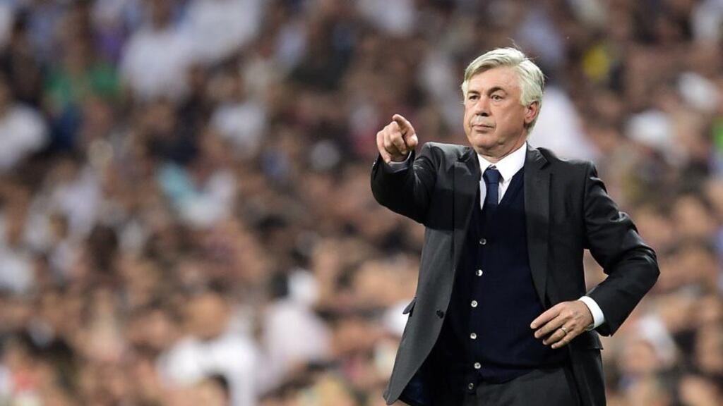 Carlo Ancelotti is expected to be fired by Real Madrid this week, with the Italian to take a year out in order to have an operation on his back. Photograph: Afp