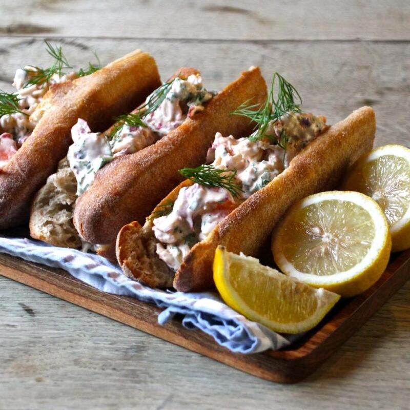 St Patrick’s Day dinner: lobster rolls