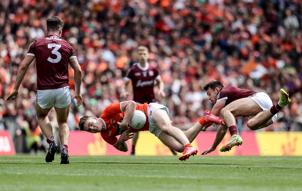 It’s an awful pity that the melee at the end of normal time is being allowed to take away from what was 100 minutes of pure entertainment as Galway edged Armagh in Sunday's quarter-final. Photograph: Dan Sheridan/Inpho