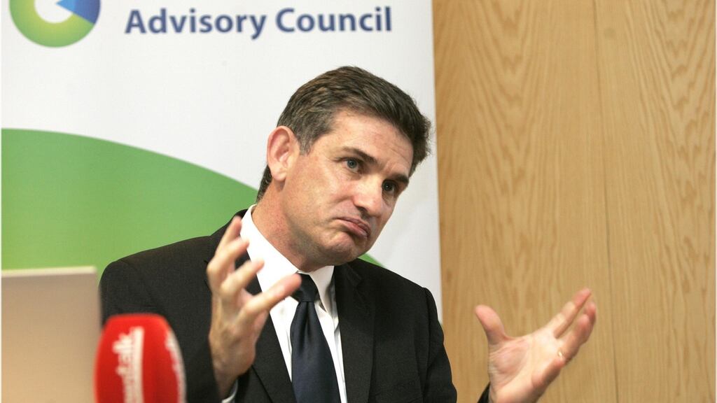 Prof John McHale, chairman of the Fiscal Advisory Council, who had  questioned the level of spending planned for 2016. Photographer: Dara Mac Dónaill/The Irish Times