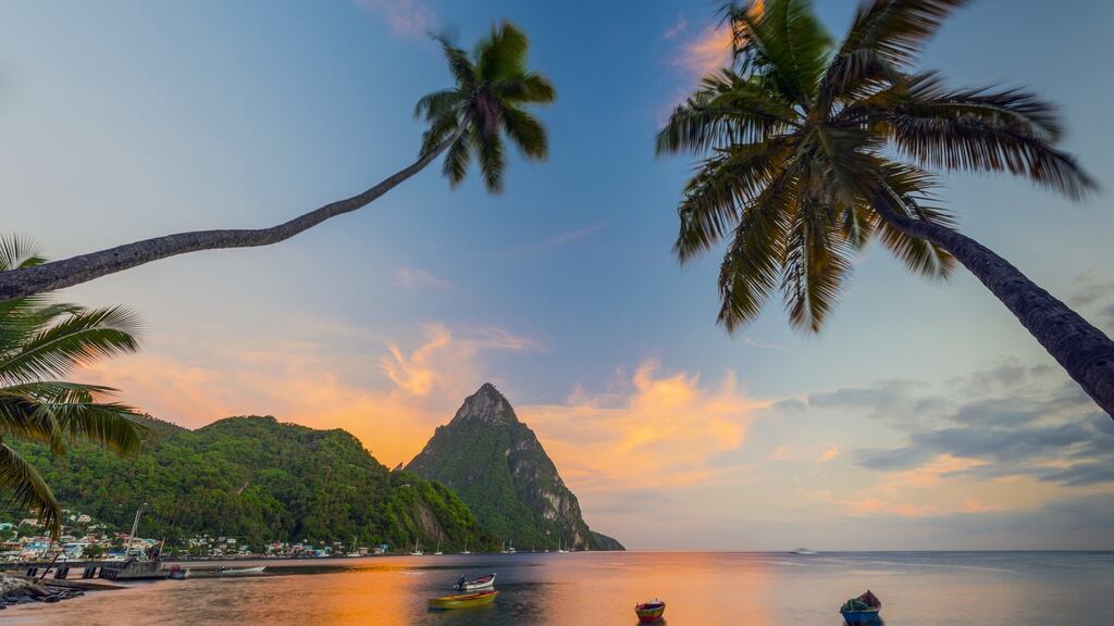 St Lucia is spectacular – sun-soaked, small but ruggedly mountainous and thickly covered in exotic, lush plant life, with clear, warm-water beaches. Photograph: Getty