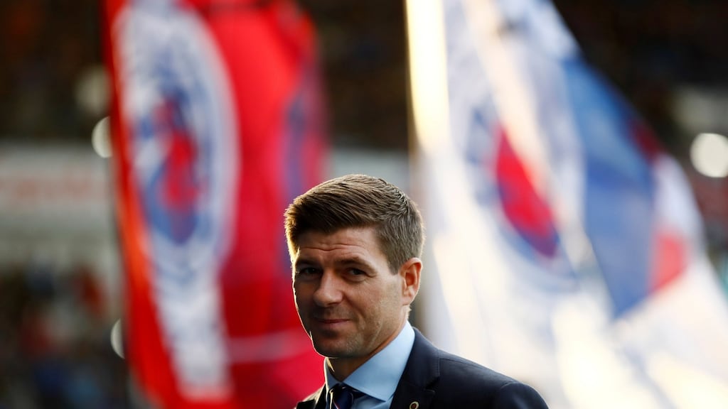 Steven Gerrard: “We’re in a good place. I think it’s a chance to put a marker down.” Photograph: Jason Cairnduff/Reuters