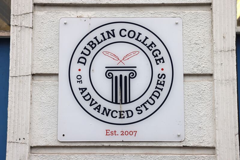 Dublin College of Advanced Studies (DCAS) on Capel Street, Dublin, currently has 250 students. Photograph: Dara Mac Dónaill