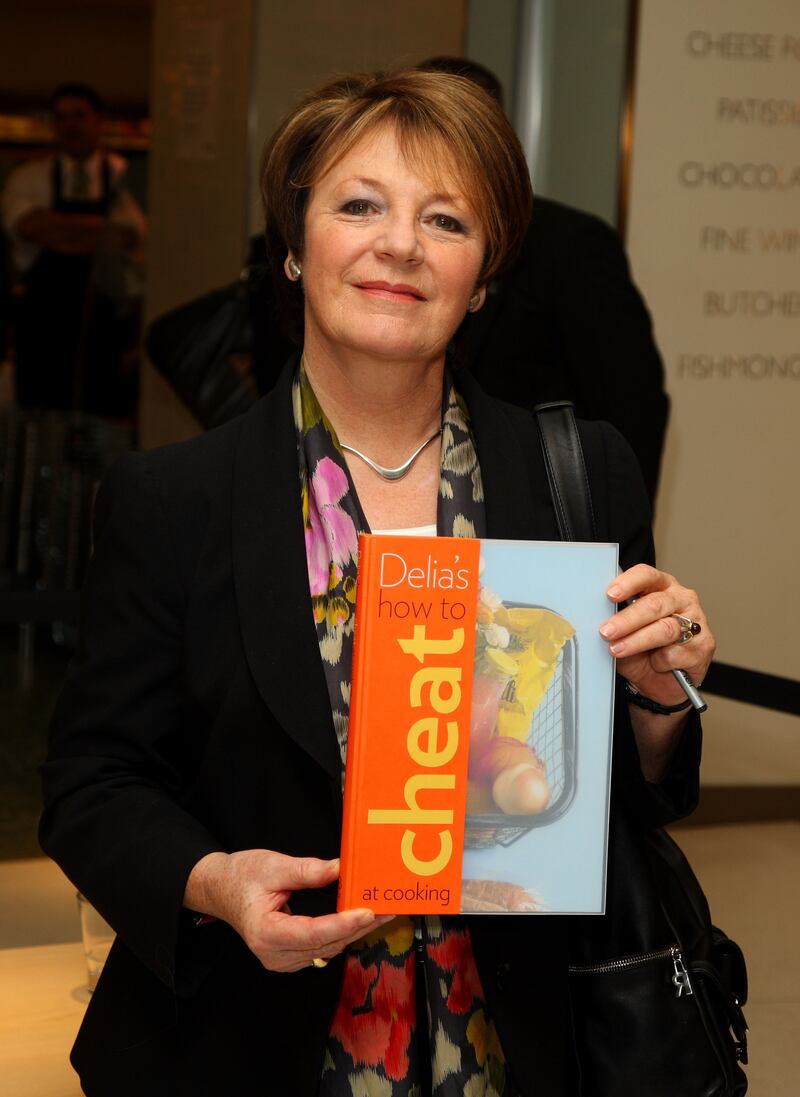 Delia Smith signs copies of her new book `How To Cheat At Cooking' in 2008. Photograph: Mike Marsland/WireImage