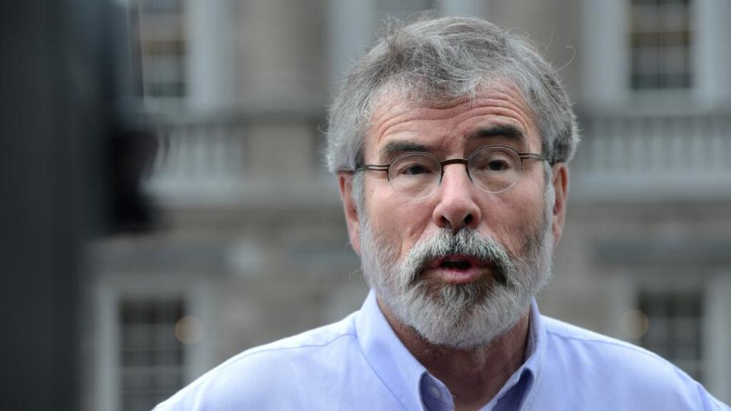 Gerry Adams told the Dáil on Wednesday the total trolley patients figure of 479 included 40 in Our Lady of Lourdes hospital in his Louth constituency. Photograph: Cyril Byrne / THE IRISH TIMES