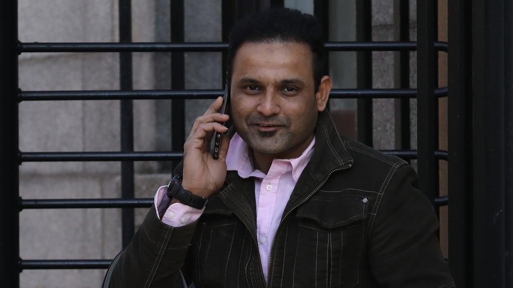 Syed Asif Hussein is pictured leaving the Four Courts on Thursday. Photograph: Collins Courts.
