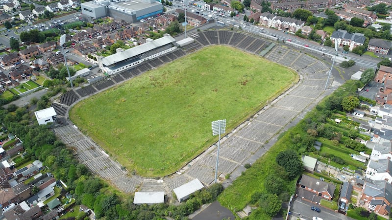 Casement Park: The Euro 2028 bid leaders said they had government assurances that funding to redevelop the stadium would be delivered. Photograph: Niall Carson/PA Wire