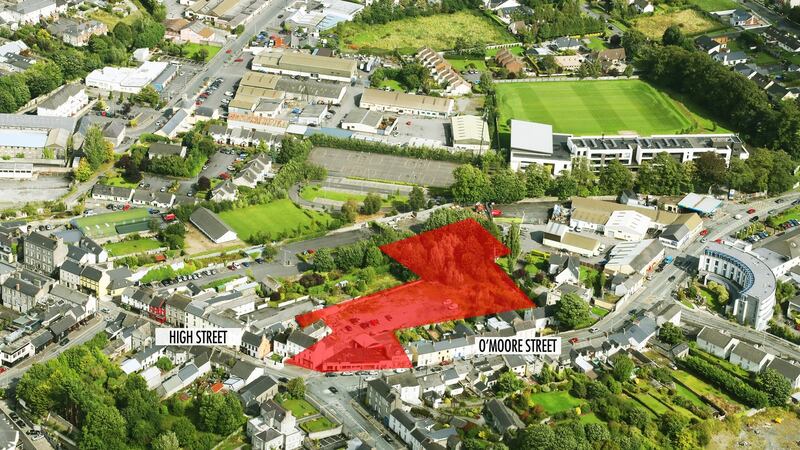 The 1.4-acre site in Tullamore centre, for sale for €1m