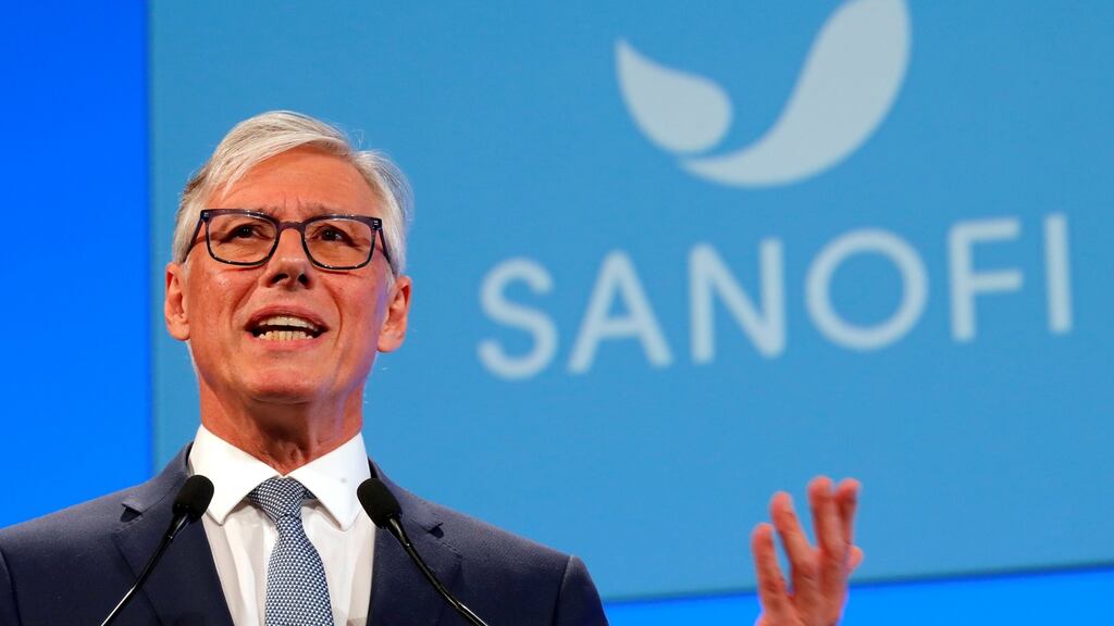 Sanofi’s chief executive  Olivier Brandicourt attends the company’s shareholders meeting in Paris, France. Photograph: Charles Platiau/File Photo/Reuters