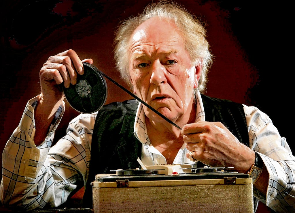 Michael Gambon in rehearsal for Krapp's Last Tape at the Gate Theatre, Dublin, April 21st, 2010. Photograph: Matt Kavanagh