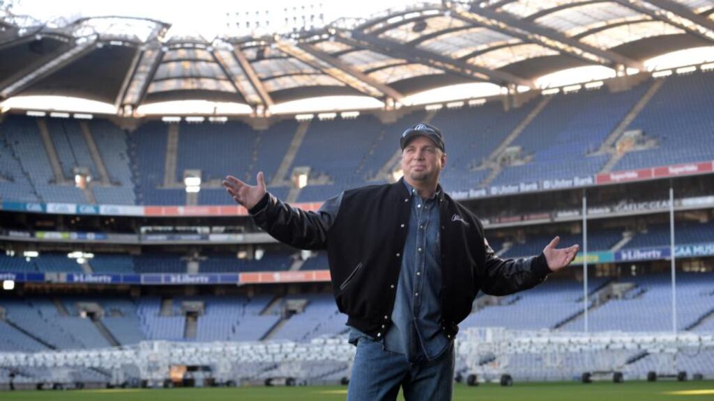 Garth Brooks in Croke Park: Dublin City Council said the stadium’s management could apply for a public event licence for his July concerts. Photograph: Dara Mac Dónaill/The Irish Times