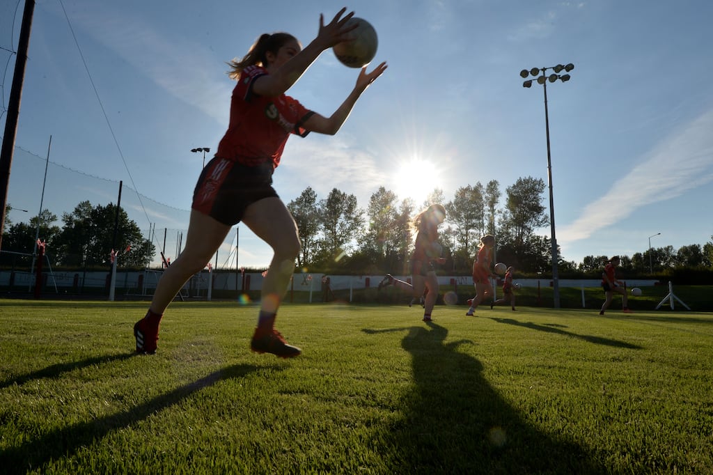 Players training at Fingallians GA Club, Swords. The club accepted that there were difficulties between some of the mentors of a particular youth group and certain parents of children in that group. Photograph: Alan Betson
