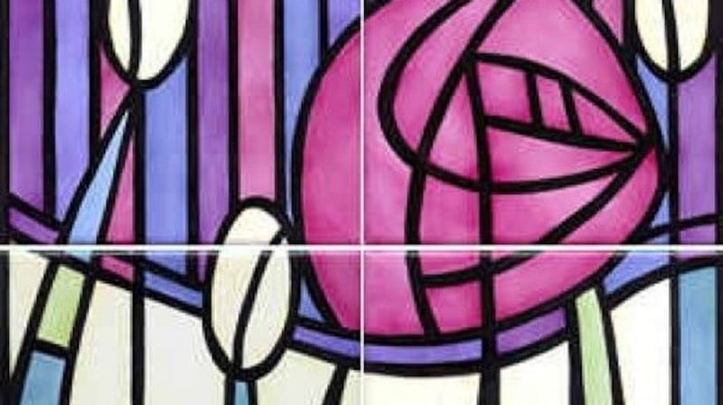 Art nouveau tiles by Mackintosh