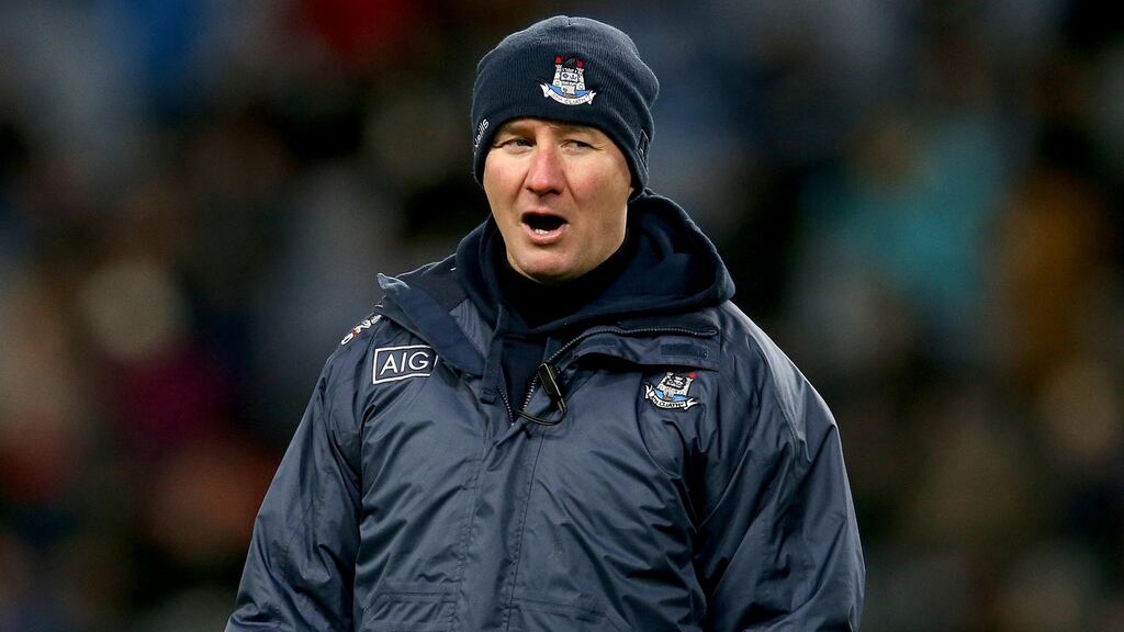 Dublin manager Jim Gavin during his side’s victory over Cork at Croke Park on Saturday. Photograph: Ryan Byrne/Inpho.