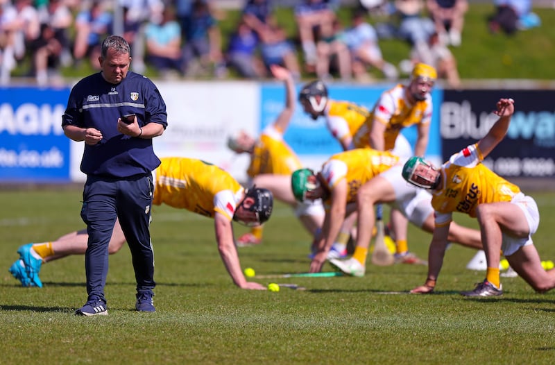 Antrim manager Davy Fitzgerald. Photograph: Inpho/John McVitty