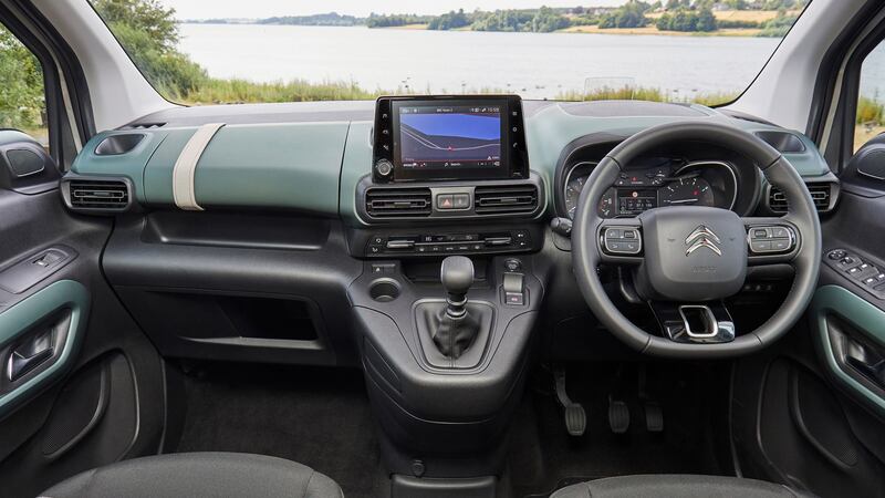 The Berlingo is van-based, its cabin plastics and fixtures and fittings are relatively cheap and unglossy.