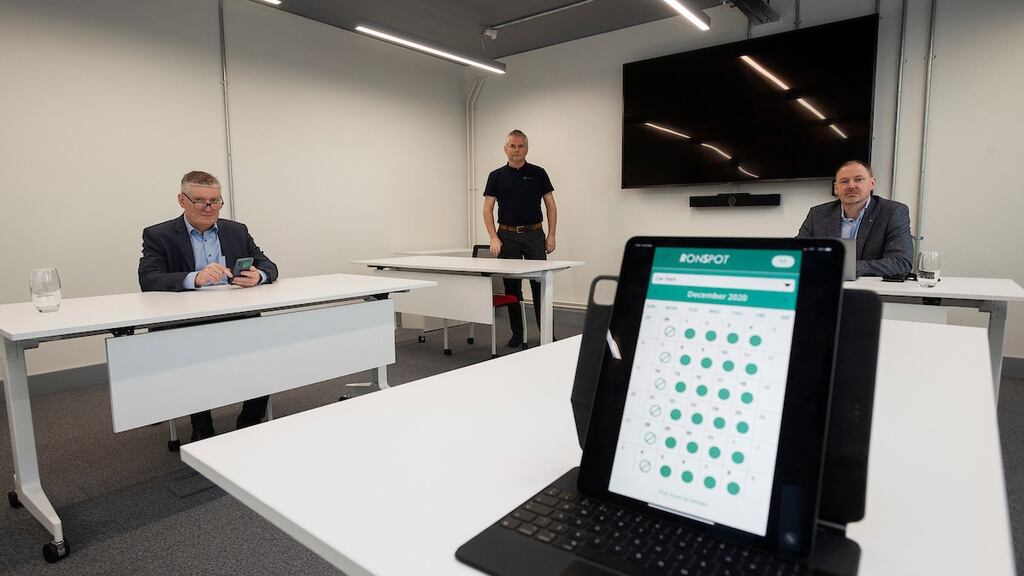 Colin Henehan, Hban MedTech Syndicate chairperson; Michael Furey, Ronspot Solutions founder; and Ultan Faherty, Hban Coordinator for the West Region