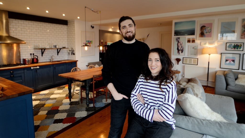 Fashion designer Jen O’Dwyer and her husband Dan O’Neill are selling their apapartment off Clanbrassil Street, Dublin 8. Photograph: Alan Betson/The Irish Times