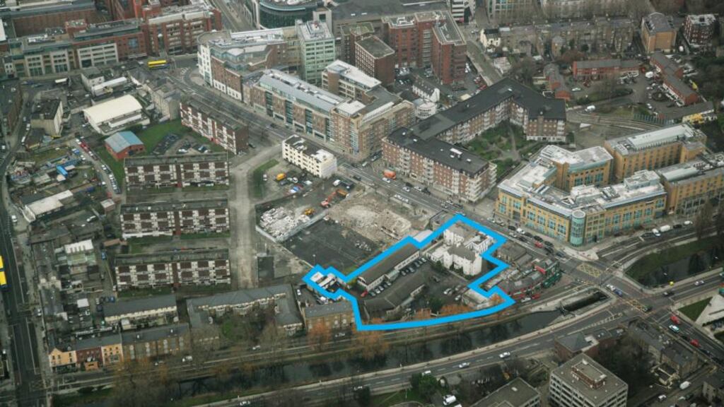 Well-located site: the property includes single, two and three-storey buildings and a surface car park just 1km north of St Stephen’s Green in Dublin