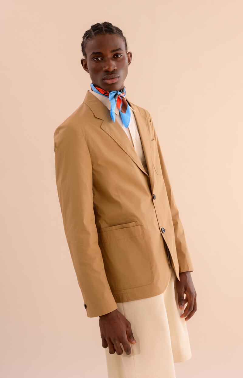 Silk twill scarf €189, Tidings by Niamh Gillespie