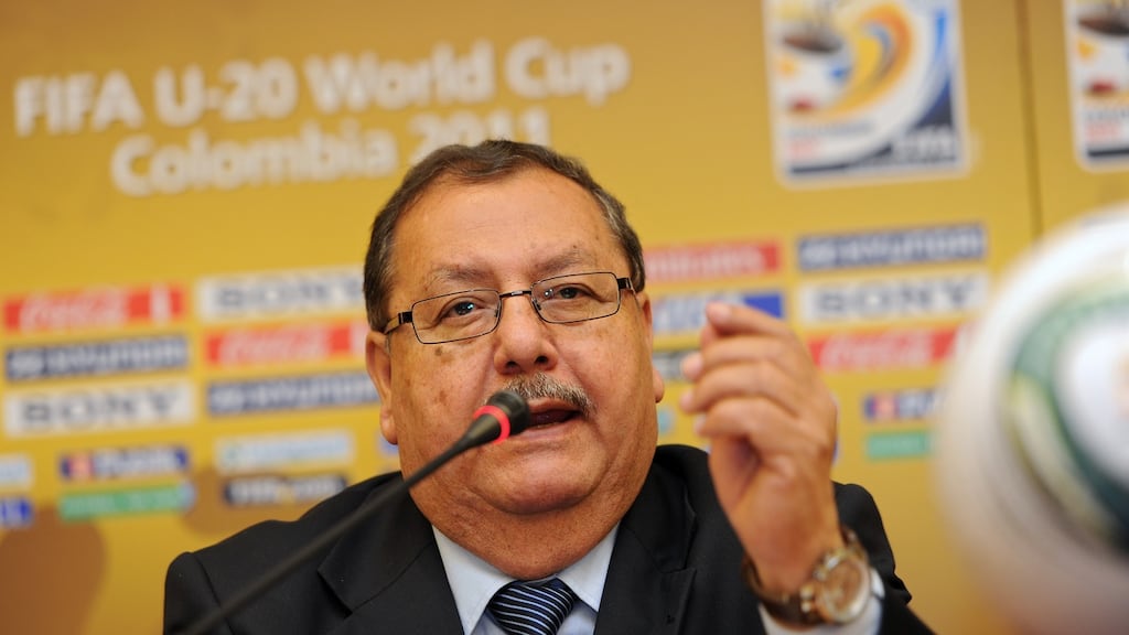 Rafael Salguero: pleaded guilty to multiple corruption charges in 2016. Photograph: Jasper Juinen/Fifa via Getty Images)