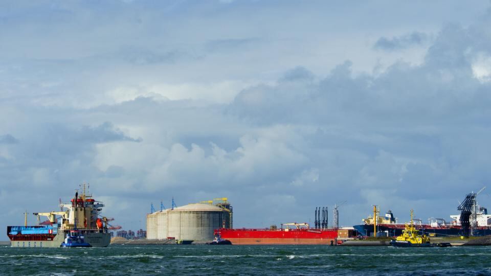 A Chinese cargo ship arrives at the haven of Rotterdam, on September 10, 2013. The Yong Sheng is the first commercial Chinese ship to transit through the Northern Sea Route, which connects the Atlantic and Pacific oceans by way of the Bering Strait and Russias northern coast. Photograph: Robin Utrecht/AFP/Getty Images)