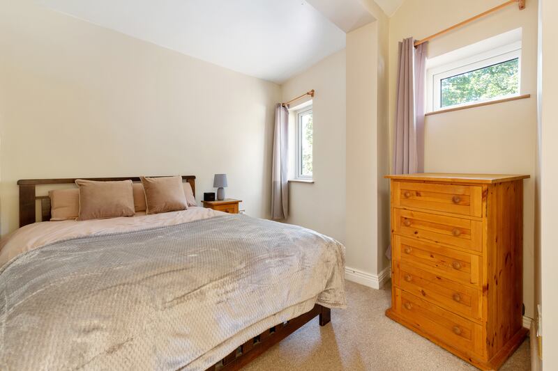 The guest bedroom has a nice view out to the Phoenix Park. Photograph: Keith Owens