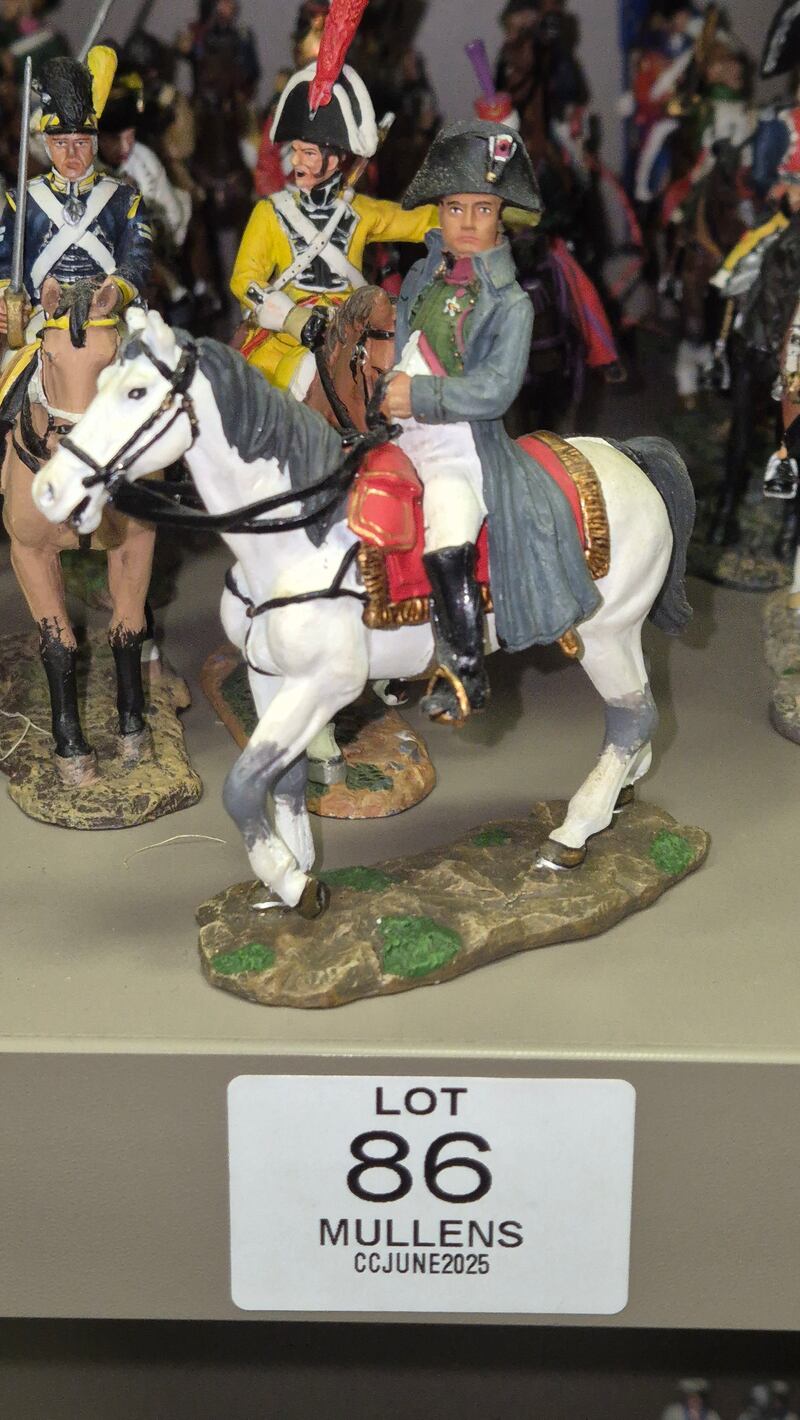 One piece from a collection of cavalry figurines