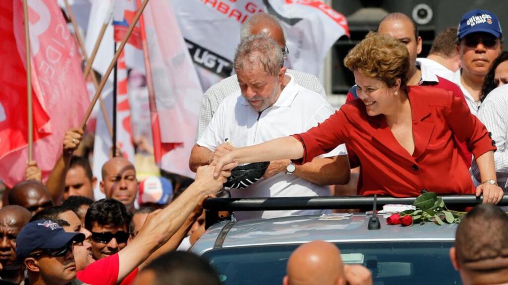 Brazilian president Dilma Rousseff: admitted in a televised debate that while “it might seem I am satisfied with things, I am not
.
”. Photograph: Reuters/Paulo Whitaker