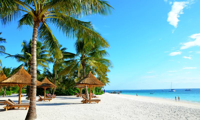 At Zuri Beach in Zanzibar families can book a garden bungalow with an interconnecting option that sleeps four. It comes with a hammock on the terrace