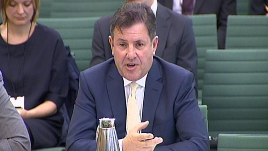 John Dixon, Ernst & Young’s head of tax, gives evidence the House of Commons Public Accounts Committee  inquiry into Google’s tax affairs. Photograph:  PA/PA Wire