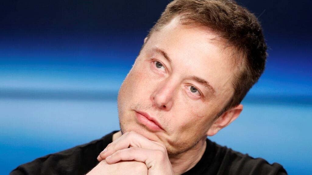 Elon Musk’s announcement comes as Tesla contends with questions over its production schedule and two crashes last week involving its electric, self-driving cars. Photograph: Joe Skipper/Reuters