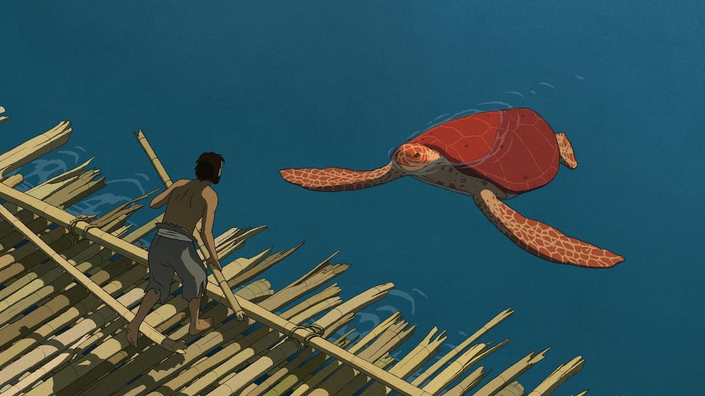 A scene from the animated film, The Red Turtle, a Sony Films production.  The company has blamed the writedown on a faster-than-expected decline in the DVD and Blu-ray market.