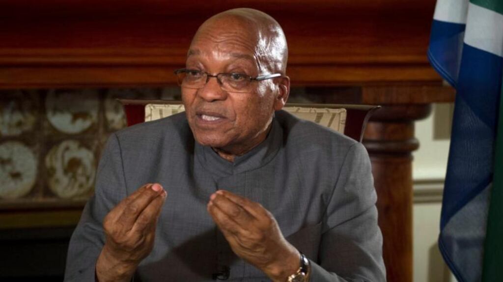 South Africa’s president Jacob Zuma: The Regulations of Land Holdings Bill is one of a number of land reform bills that his government is trying to sign into law before the end of his term in office in 2019. Photograph: Dean Hutton/Bloomberg
