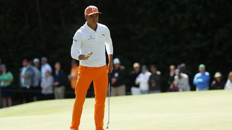 Rickie Fowler  during the final round of the 2018 Masters Tournament  in Augusta, Georgia, last April. Photograph: Patrick Smith/Getty Images