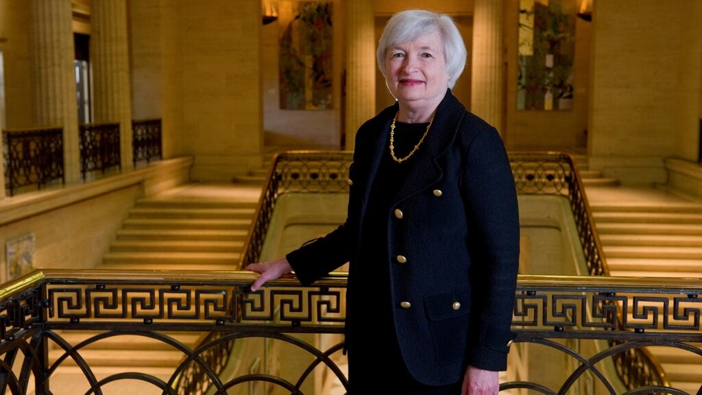 Fed chair Janet Yellen said the US central bank was ready to change the interest rate outlook if needed.
