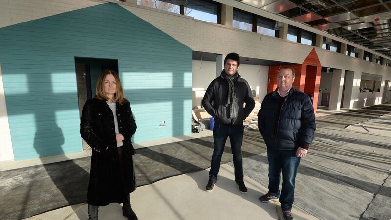 Rita Barcoe, operations director, Craig Higgins, head chef, and Kevin Arundel, concept consultant, at The Baths. Clontarf. Photograph: Dara Mac Dónaill