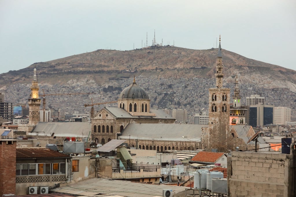 In Damascus older cars receive a ration of 20-25 litres of subsidised petrol every 10-18 days, depending on the flow of imports. Photograph: Louai Beshara/AFP/via Getty Images