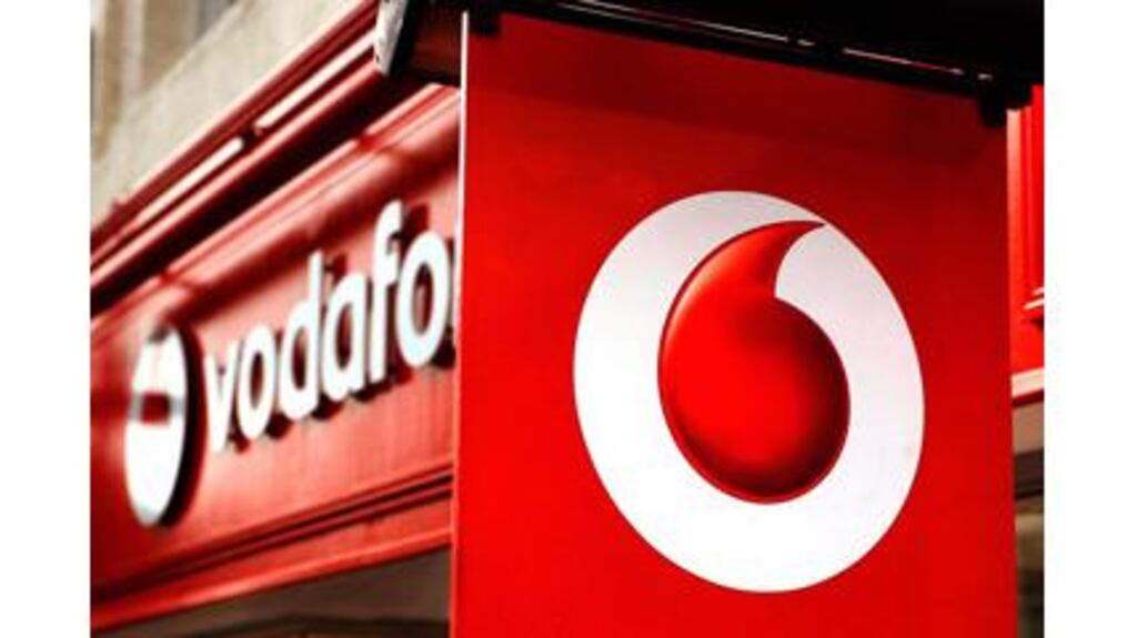 Vodafone has reported declining revenue for a second consecutive quarter as customers in Europe reduced spending amid slowing economies.