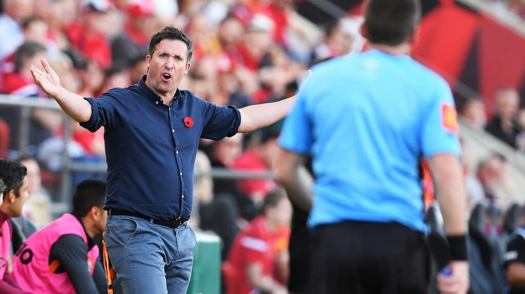 Robbie Fowler as head coach of the Brisbane Roar  in  2019 in Adelaide, Australia. Photograph: Mark Brake/Getty Images