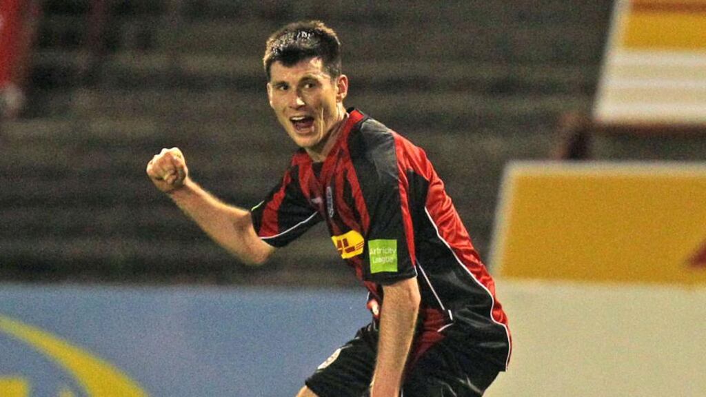 Dinny Corcoran was on target for Bohemians at Tolka Park. Photograph: Inpho