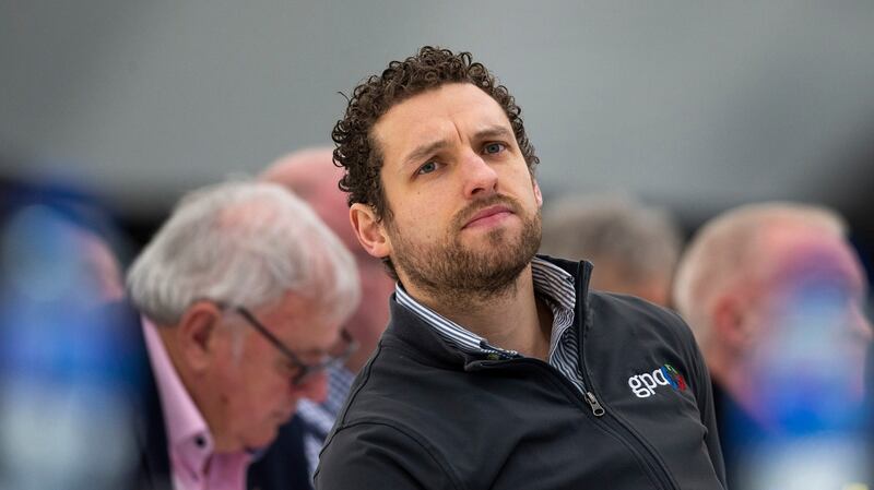 Gaelic Players’ Association president Tom Parsons at GAA congress. Photograph: Ben Whitley